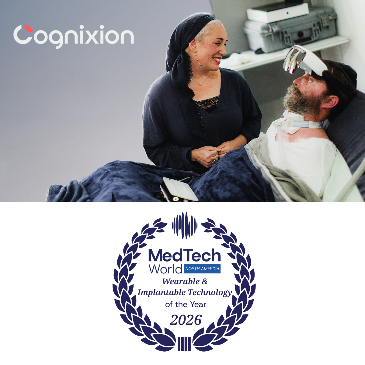 Artwork for Cognixion Named Wearable & Implantable Technology of the Year at MedTech World North America 2026