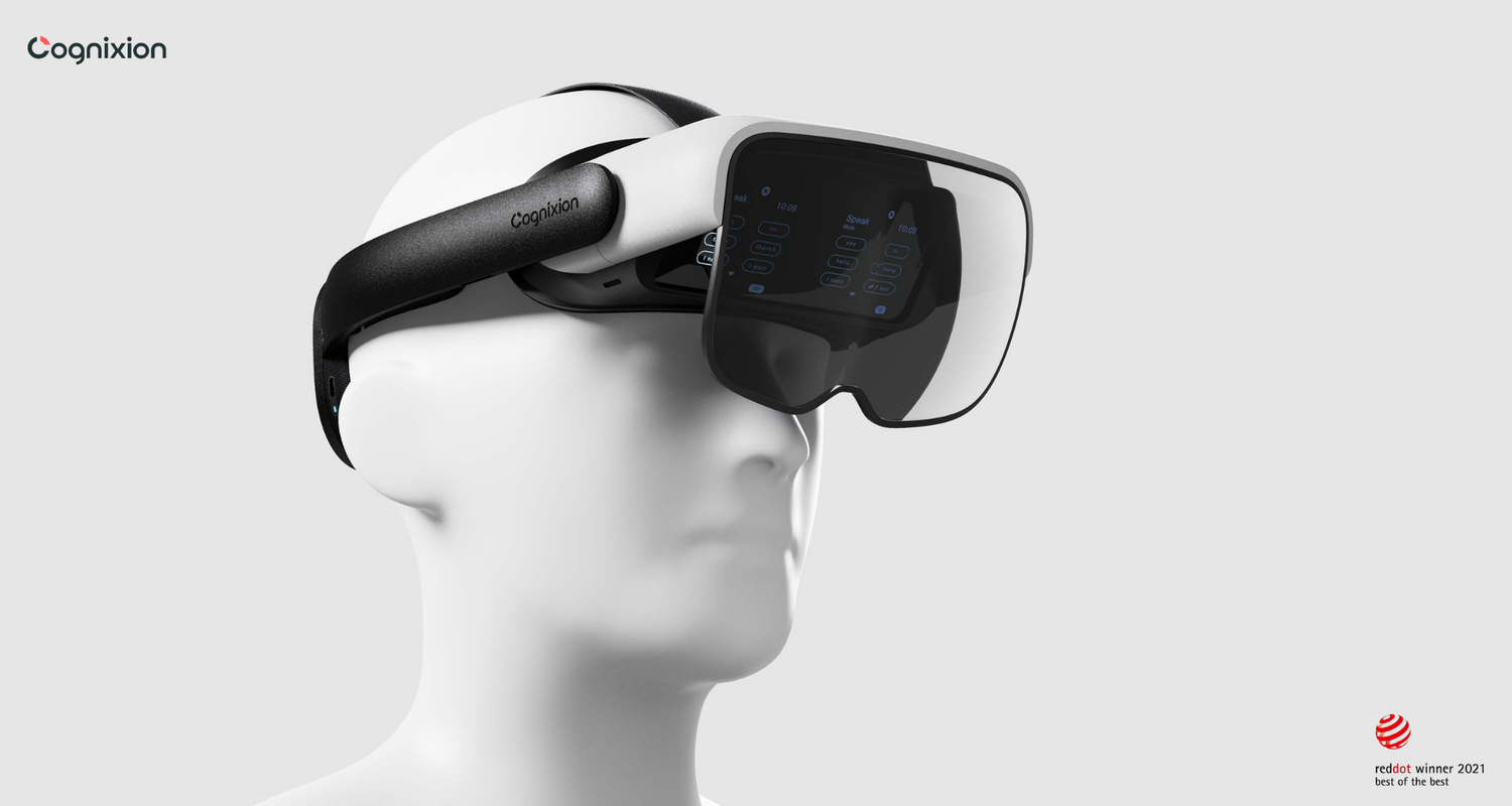 Artwork for Amazon Science Feature: Cognixion gives voice to a user’s thoughts